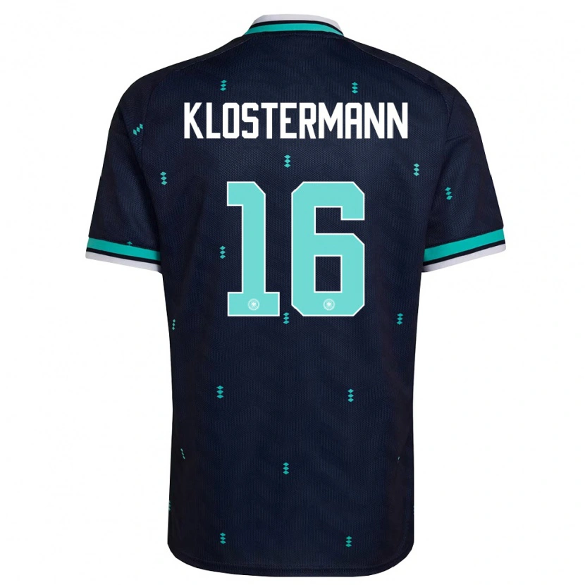 Danxen Dámské Německo Lukas Klostermann #16 Námořnická Nebeská Modrá Bílá Daleko Hráčské Dresy 26-28 Dres