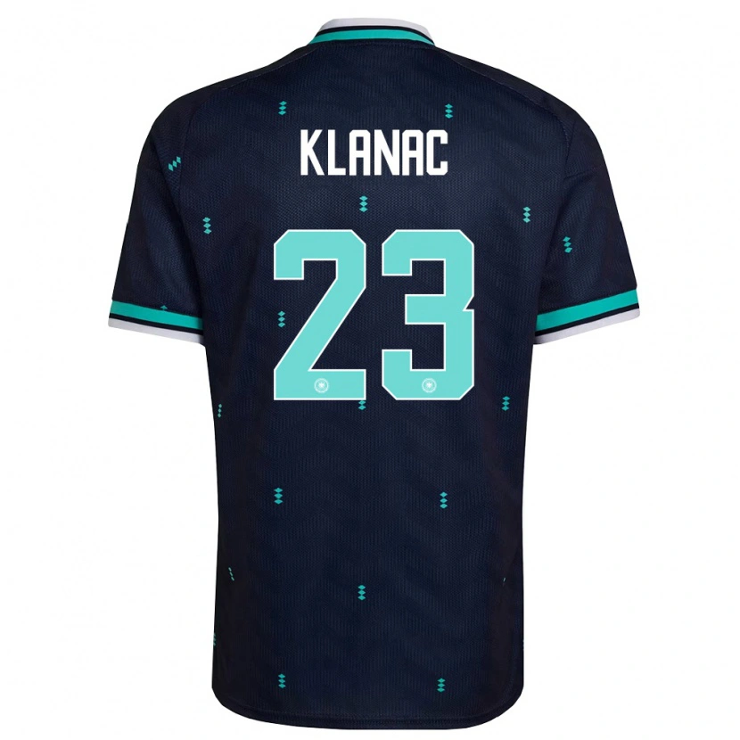 Danxen Dámské Německo Leon Klanac #23 Námořnická Nebeská Modrá Bílá Daleko Hráčské Dresy 26-28 Dres