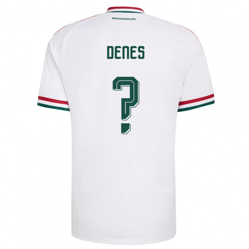 Danxen Dámské Maďarsko Adrián Dénes #0 Bílá Červená Zelená Daleko Hráčské Dresy 26-28 Dres