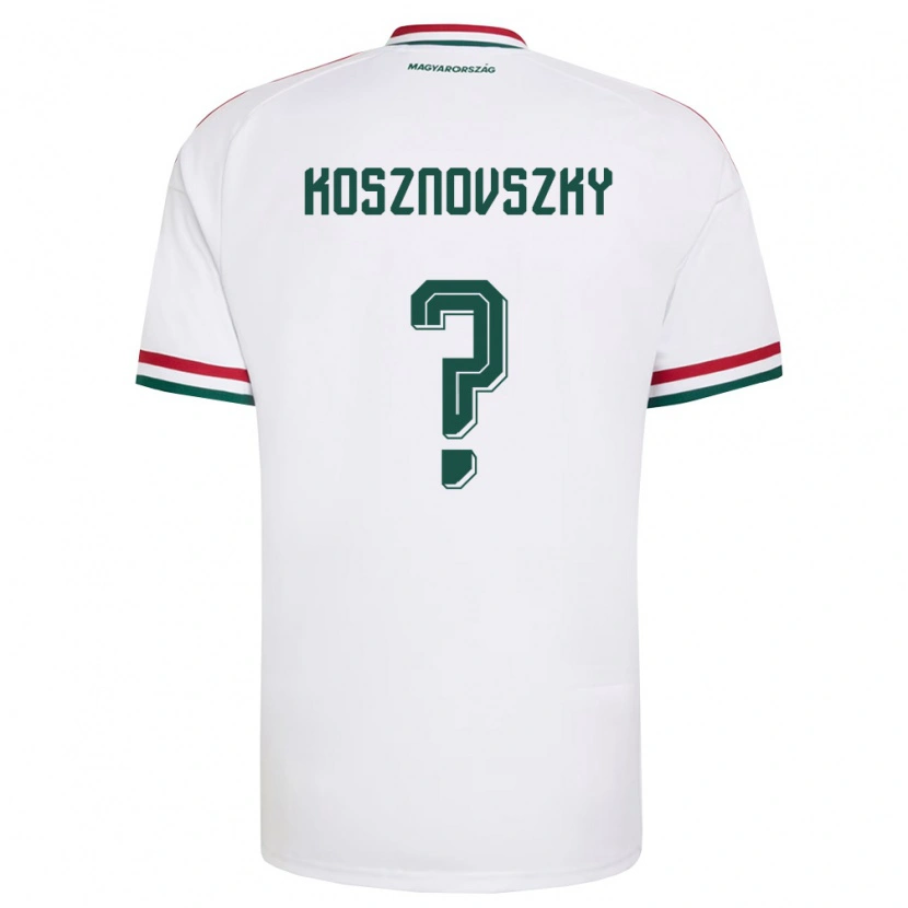 Danxen Dámské Maďarsko Márk Kosznovszky #0 Bílá Červená Zelená Daleko Hráčské Dresy 26-28 Dres