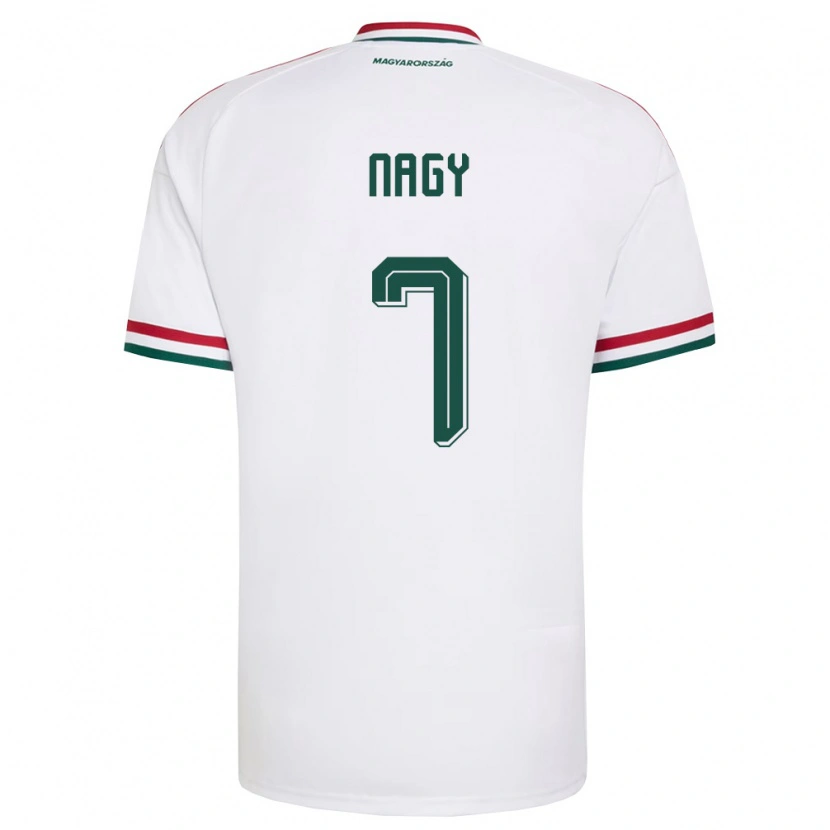 Danxen Dámské Maďarsko Fanni Nagy #7 Bílá Červená Zelená Daleko Hráčské Dresy 26-28 Dres