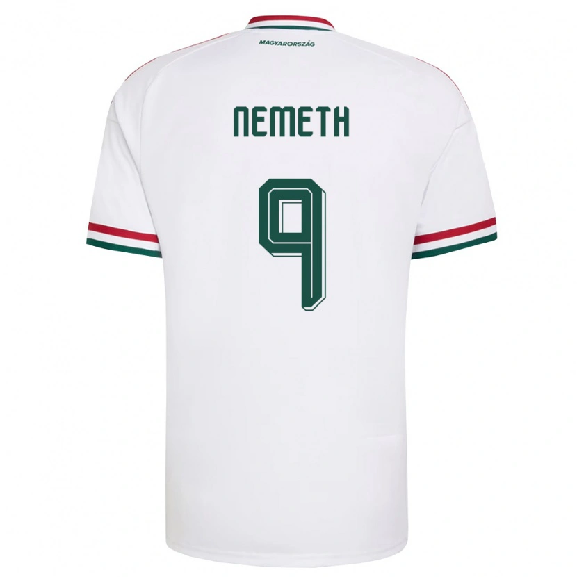 Danxen Dámské Maďarsko András Németh #9 Bílá Červená Zelená Daleko Hráčské Dresy 26-28 Dres