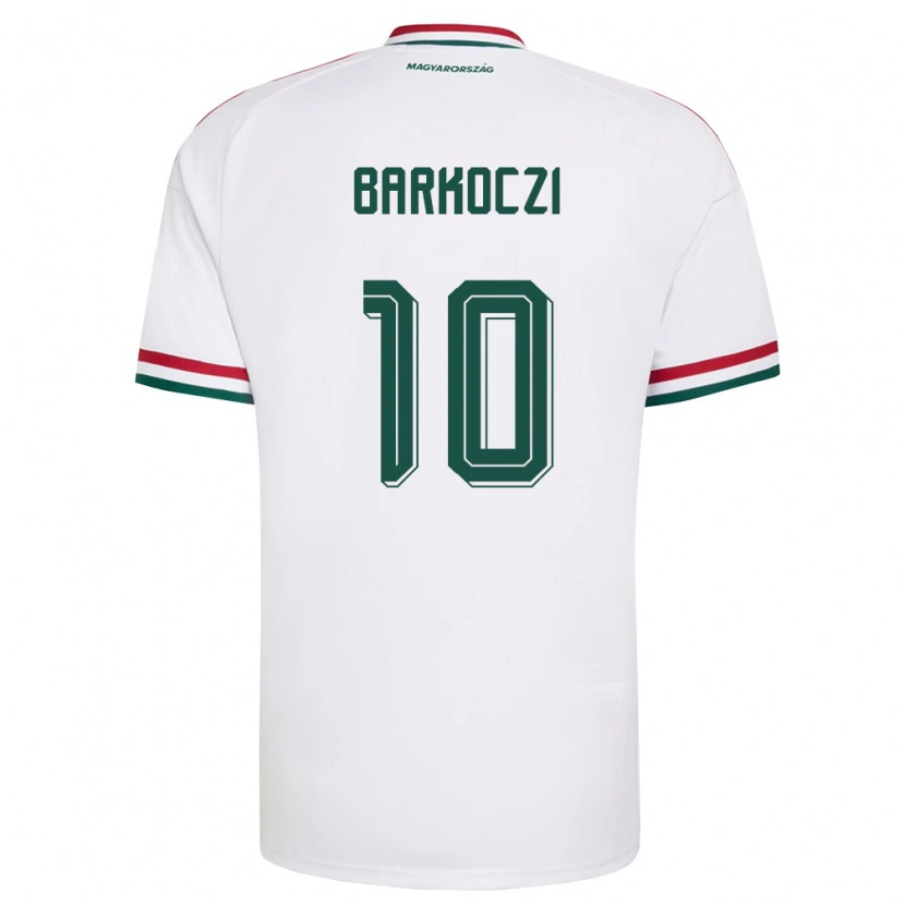 Danxen Dámské Maďarsko Barnabás Barkóczi #10 Bílá Červená Zelená Daleko Hráčské Dresy 26-28 Dres