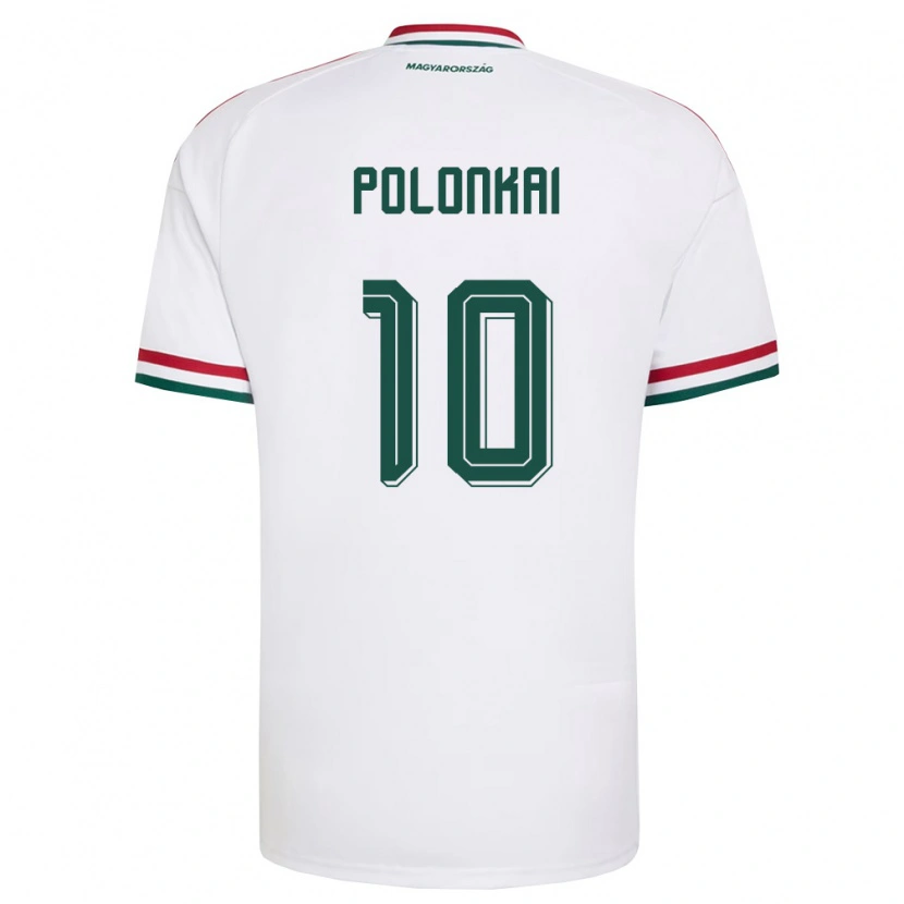 Danxen Dámské Maďarsko Noel Polonkai #10 Bílá Červená Zelená Daleko Hráčské Dresy 26-28 Dres