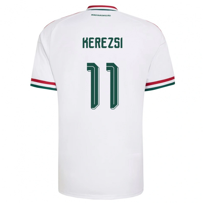 Danxen Dámské Maďarsko Zalán Kerezsi #11 Bílá Červená Zelená Daleko Hráčské Dresy 26-28 Dres