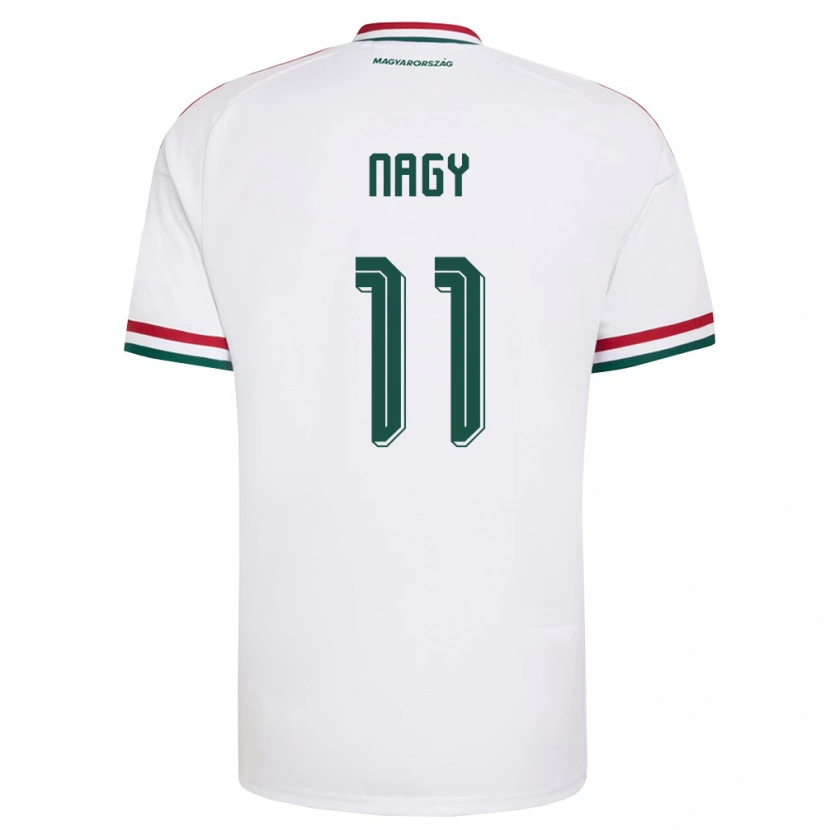 Danxen Dámské Maďarsko Virág Nagy #11 Bílá Červená Zelená Daleko Hráčské Dresy 26-28 Dres