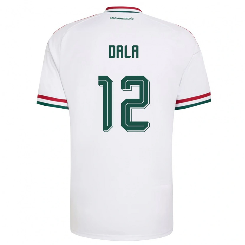 Danxen Dámské Maďarsko Martin Dala #12 Bílá Červená Zelená Daleko Hráčské Dresy 26-28 Dres