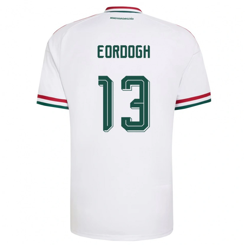 Danxen Dámské Maďarsko András Eördögh #13 Bílá Červená Zelená Daleko Hráčské Dresy 26-28 Dres