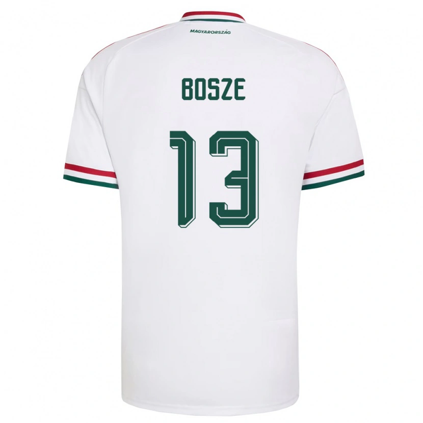 Danxen Dámské Maďarsko Levente Bősze #13 Bílá Červená Zelená Daleko Hráčské Dresy 26-28 Dres
