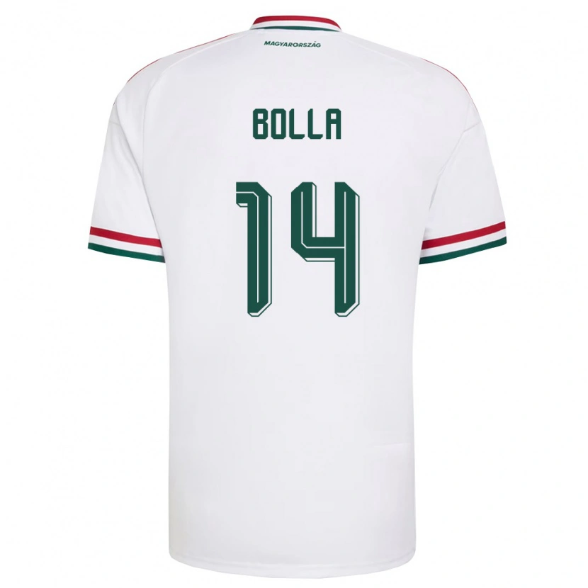 Danxen Dámské Maďarsko Bendegúz Bolla #14 Bílá Červená Zelená Daleko Hráčské Dresy 26-28 Dres