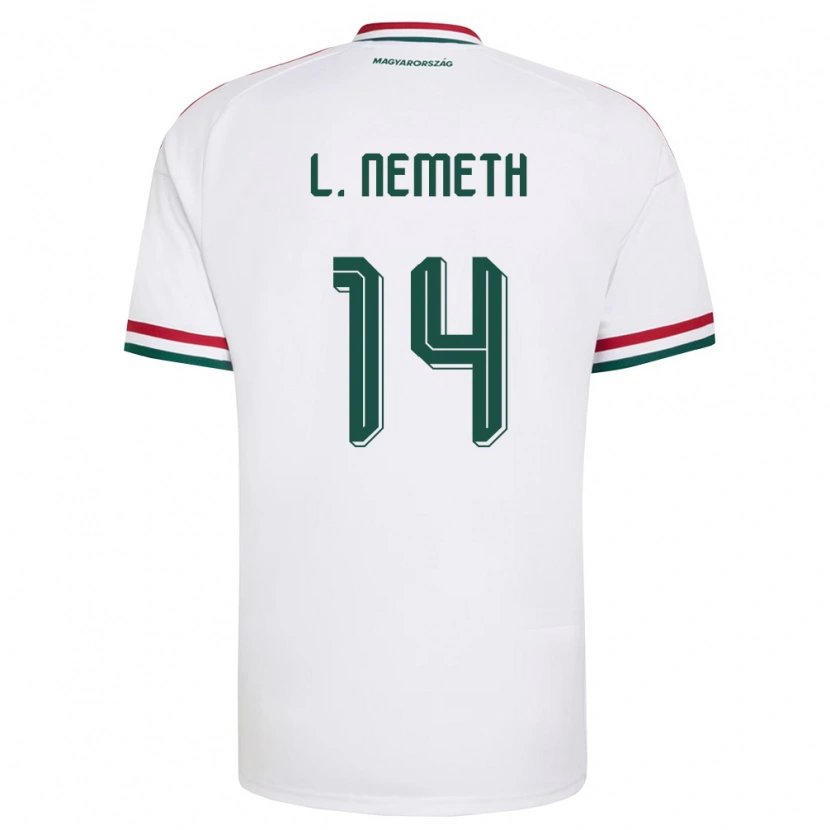 Danxen Dámské Maďarsko Loretta Németh #14 Bílá Červená Zelená Daleko Hráčské Dresy 26-28 Dres