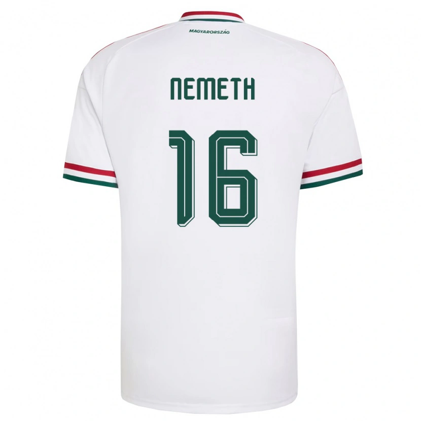 Danxen Dámské Maďarsko Hunor Németh #16 Bílá Červená Zelená Daleko Hráčské Dresy 26-28 Dres