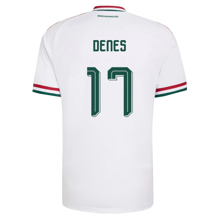 Danxen Dámské Maďarsko Csanád Vilmos Dénes #17 Bílá Červená Zelená Daleko Hráčské Dresy 26-28 Dres