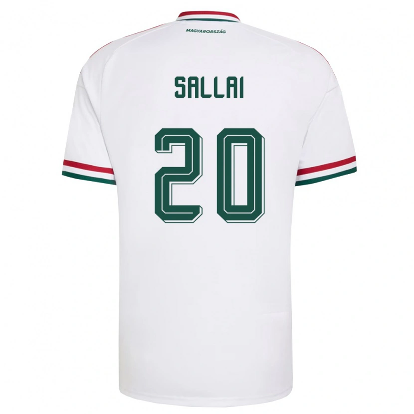Danxen Dámské Maďarsko Roland Sallai #20 Bílá Červená Zelená Daleko Hráčské Dresy 26-28 Dres