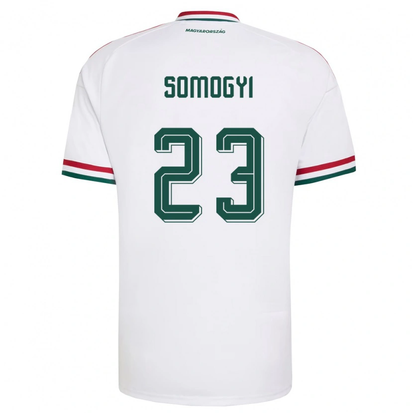 Danxen Dámské Maďarsko Tamás Somogyi #23 Bílá Červená Zelená Daleko Hráčské Dresy 26-28 Dres