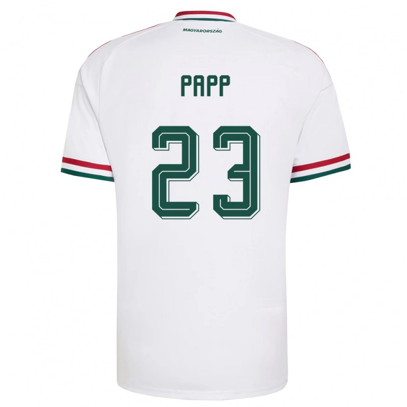 Danxen Dámské Maďarsko Luca Papp #23 Bílá Červená Zelená Daleko Hráčské Dresy 26-28 Dres