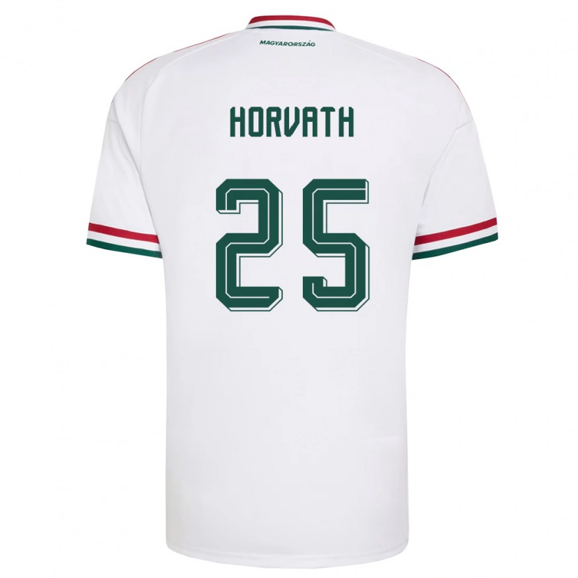 Danxen Dámské Maďarsko Krisztofer Horváth #25 Bílá Červená Zelená Daleko Hráčské Dresy 26-28 Dres