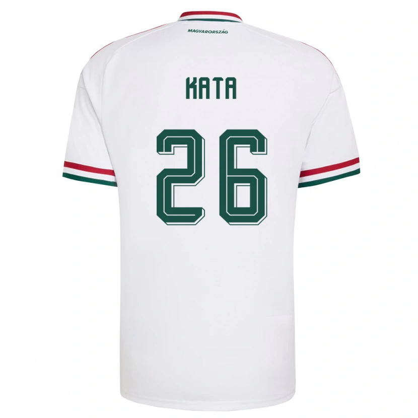 Danxen Dámské Maďarsko Mihály Kata #26 Bílá Červená Zelená Daleko Hráčské Dresy 26-28 Dres