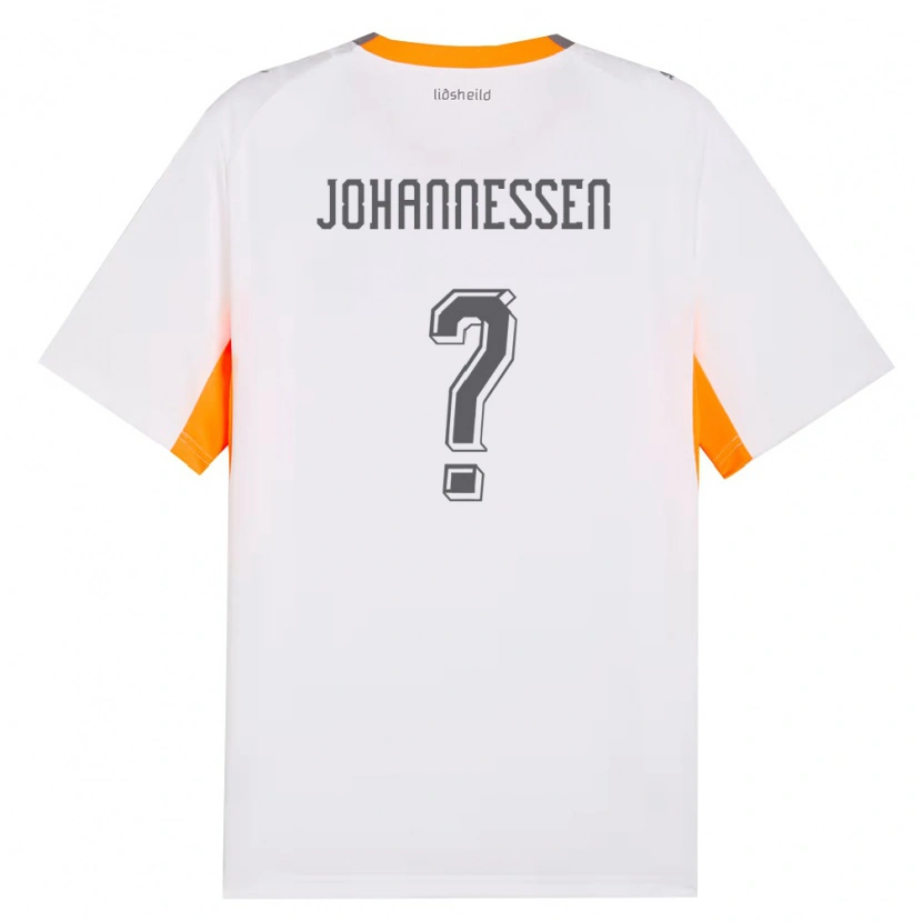 Danxen Dámské Island Tómas Johannessen #0 Bílá Oranžová Šedá Daleko Hráčské Dresy 26-28 Dres