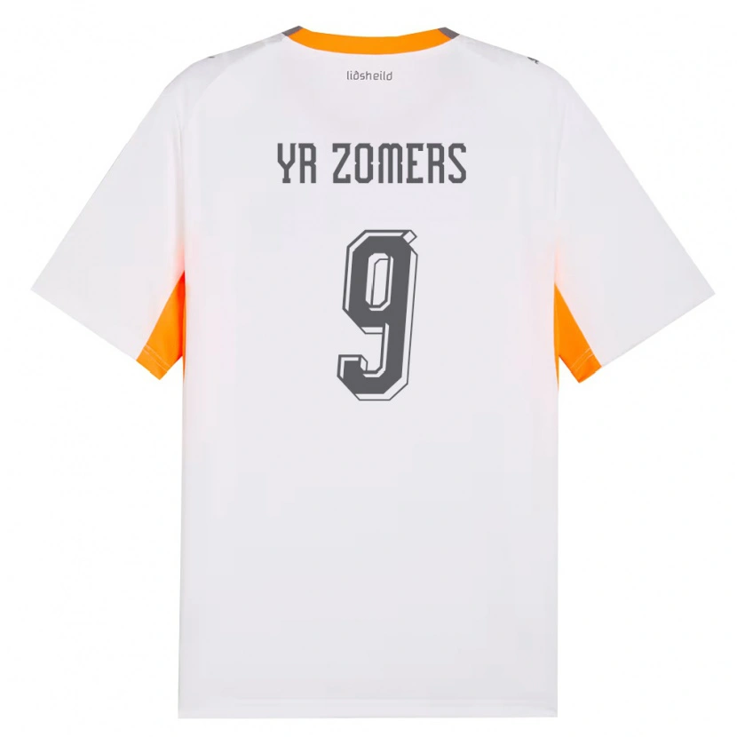 Danxen Dámské Island Diljá Ýr Zomers #9 Bílá Oranžová Šedá Daleko Hráčské Dresy 26-28 Dres