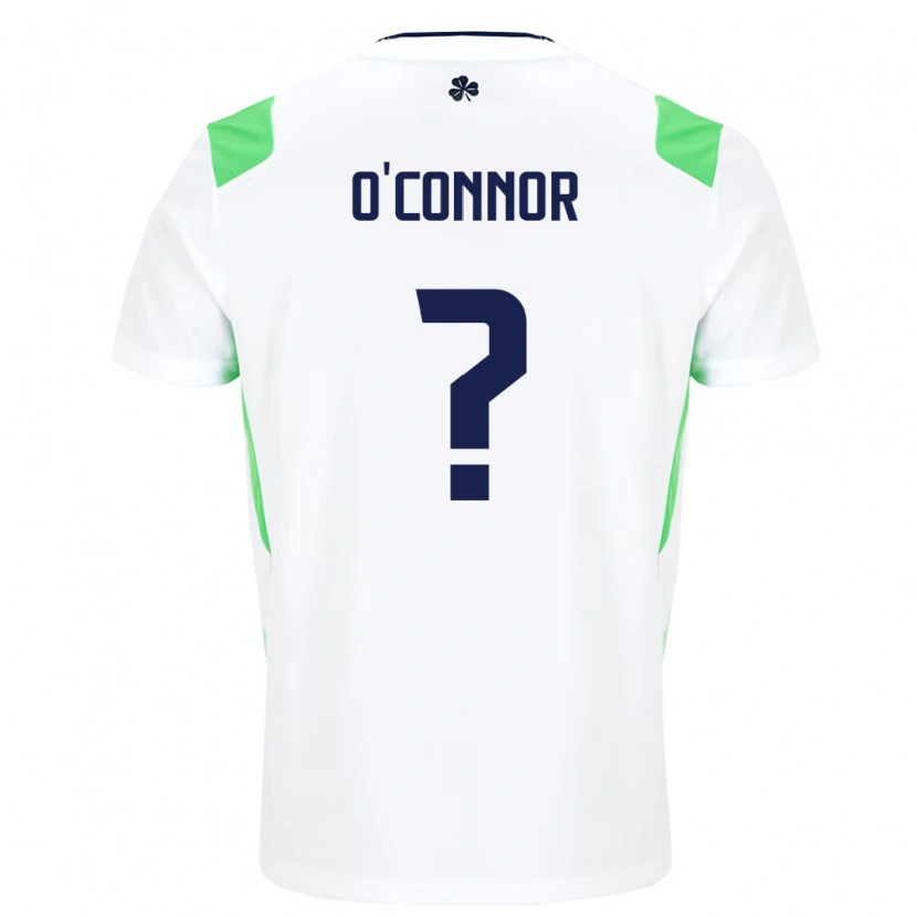 Danxen Dámské Irsko Josh O'connor #0 Bílá Světle Zelená Daleko Hráčské Dresy 26-28 Dres