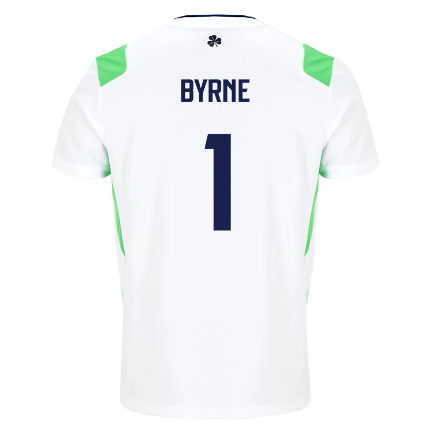 Danxen Dámské Irsko Reece Byrne #1 Bílá Světle Zelená Daleko Hráčské Dresy 26-28 Dres