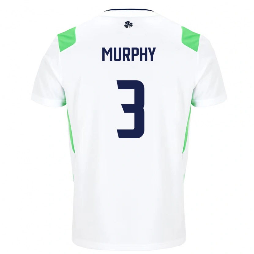 Danxen Dámské Irsko Alex Murphy #3 Bílá Světle Zelená Daleko Hráčské Dresy 26-28 Dres