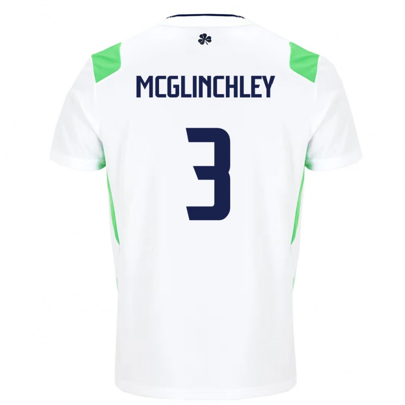 Danxen Dámské Irsko Harry Mcglinchley #3 Bílá Světle Zelená Daleko Hráčské Dresy 26-28 Dres