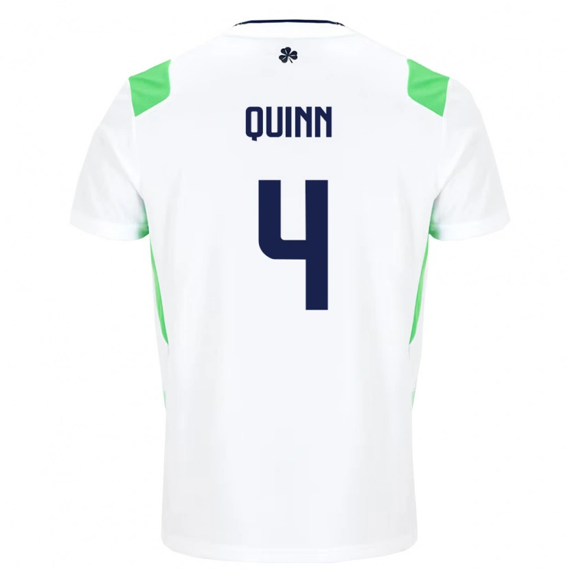 Danxen Dámské Irsko Louise Quinn #4 Bílá Světle Zelená Daleko Hráčské Dresy 26-28 Dres