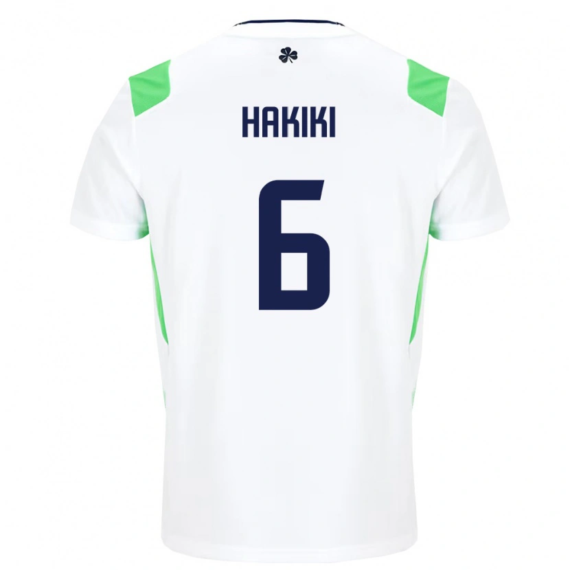 Danxen Dámské Irsko Jad Hakiki #6 Bílá Světle Zelená Daleko Hráčské Dresy 26-28 Dres