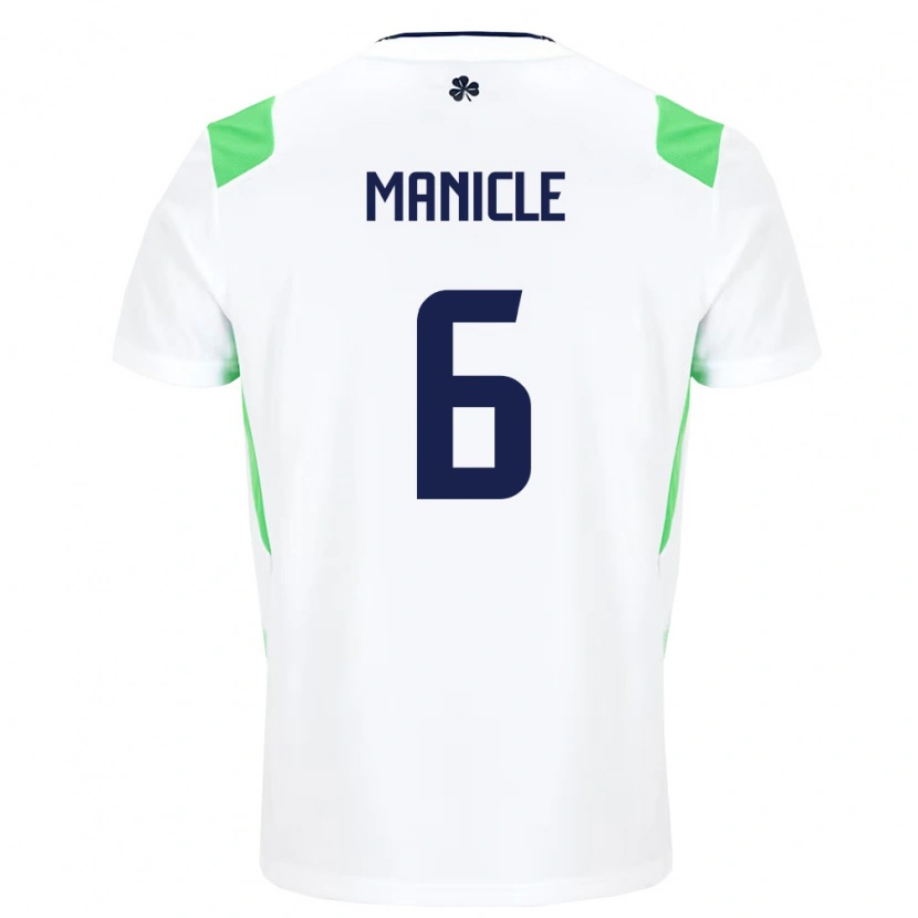 Danxen Dámské Irsko Joe Manicle #6 Bílá Světle Zelená Daleko Hráčské Dresy 26-28 Dres