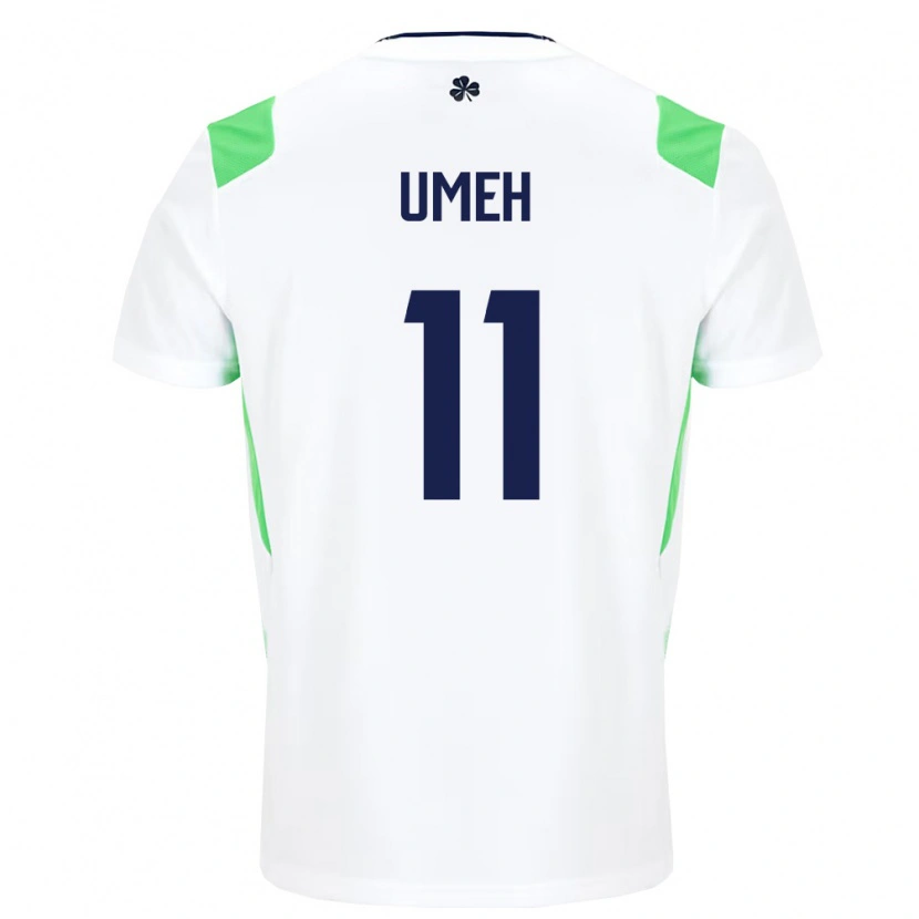 Danxen Dámské Irsko Jaden Umeh #11 Bílá Světle Zelená Daleko Hráčské Dresy 26-28 Dres