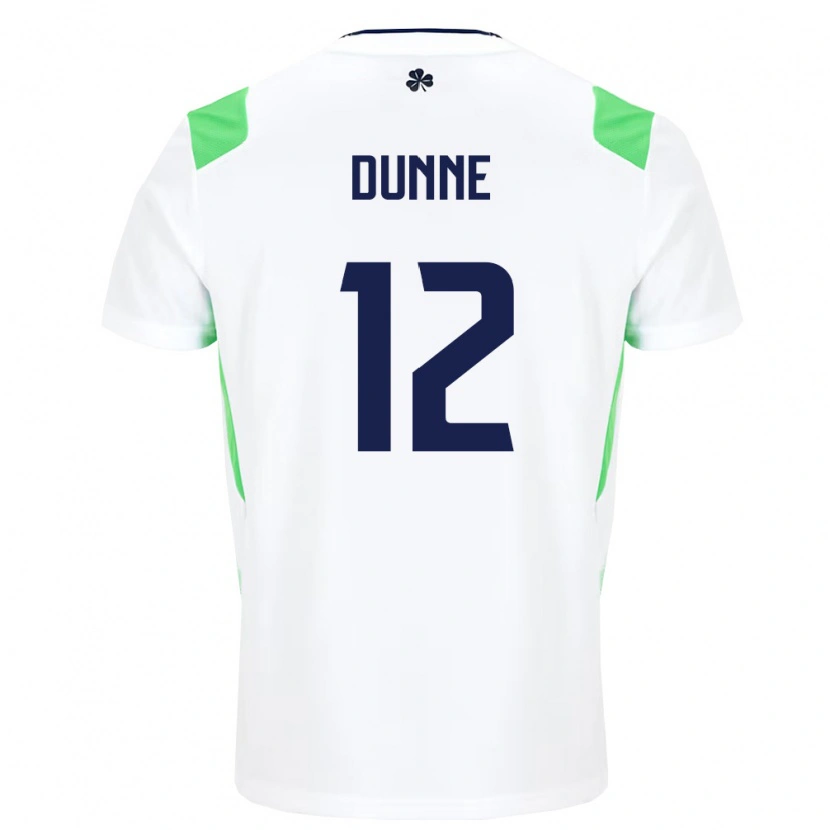 Danxen Dámské Irsko Jimmy Dunne #12 Bílá Světle Zelená Daleko Hráčské Dresy 26-28 Dres