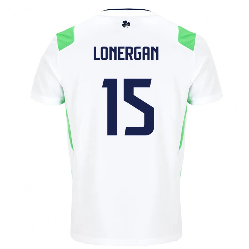 Danxen Dámské Irsko Tommy Lonergan #15 Bílá Světle Zelená Daleko Hráčské Dresy 26-28 Dres