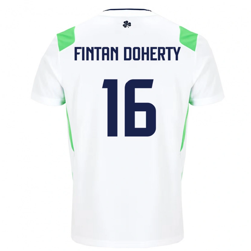 Danxen Dámské Irsko Fintan Doherty #16 Bílá Světle Zelená Daleko Hráčské Dresy 26-28 Dres