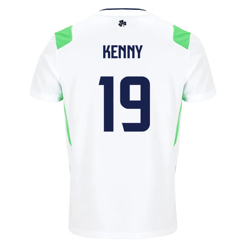 Danxen Dámské Irsko Johnny Kenny #19 Bílá Světle Zelená Daleko Hráčské Dresy 26-28 Dres