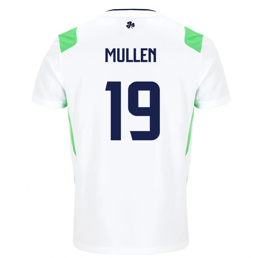 Danxen Dámské Irsko Senan Mullen #19 Bílá Světle Zelená Daleko Hráčské Dresy 26-28 Dres