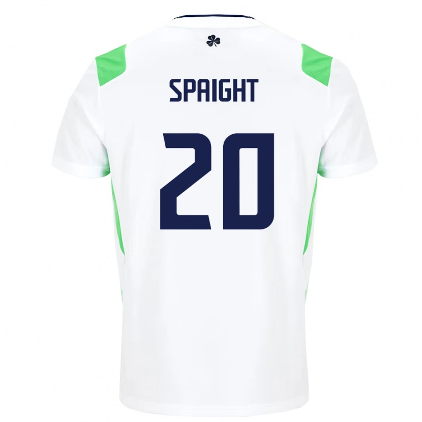 Danxen Dámské Irsko Sean Spaight #20 Bílá Světle Zelená Daleko Hráčské Dresy 26-28 Dres