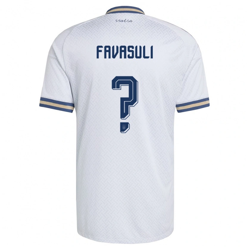Danxen Dámské Itálie Costantino Favasuli #0 Smetanová Námořnická Zlatá Daleko Hráčské Dresy 26-28 Dres