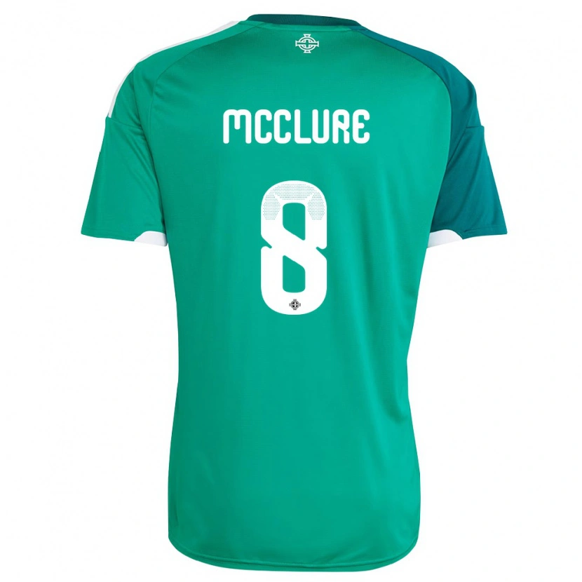 Danxen Dětské Severní Irsko Blaine Mcclure #8 Zelená Bílá Domů Hráčské Dresy 26-28 Dres