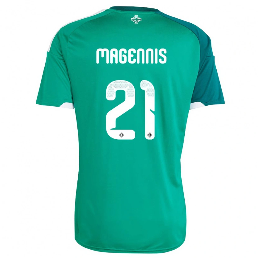 Danxen Dětské Severní Irsko Josh Magennis #21 Zelená Bílá Domů Hráčské Dresy 26-28 Dres