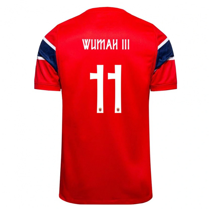 Danxen Dětské Norsko Edward Wumah Iii #11 Červená Námořnická Bílá Domů Hráčské Dresy 26-28 Dres