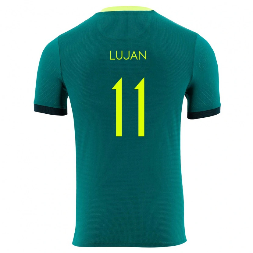 Danxen Dětské Bolívie Pablo Luján #11 Zelená Žlutá Černá Domů Hráčské Dresy 26-28 Dres