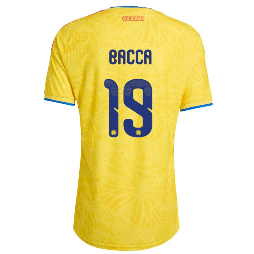 Danxen Dětské Kolumbie Carlos Bacca #19 Žlutá Modrá Červená Domů Hráčské Dresy 26-28 Dres