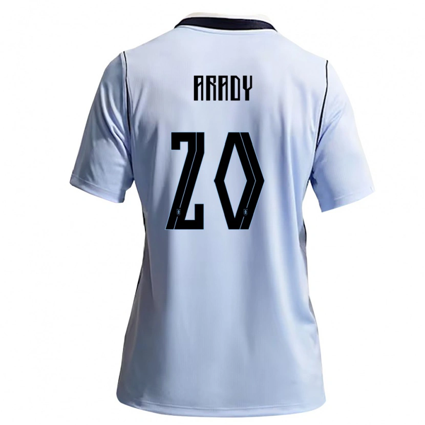 Danxen Dětské Uruguay Bruno Arady #20 Nebeská Modrá Bílá Domů Hráčské Dresy 26-28 Dres