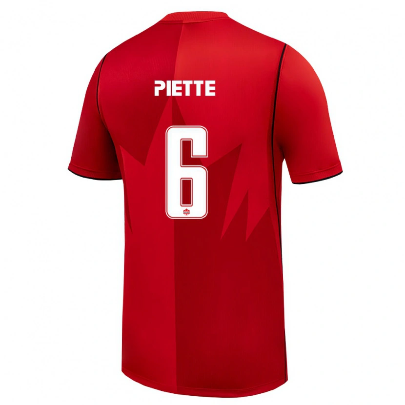 Danxen Dětské Kanada Samuel Piette #6 Červená Bílá Domů Hráčské Dresy 26-28 Dres
