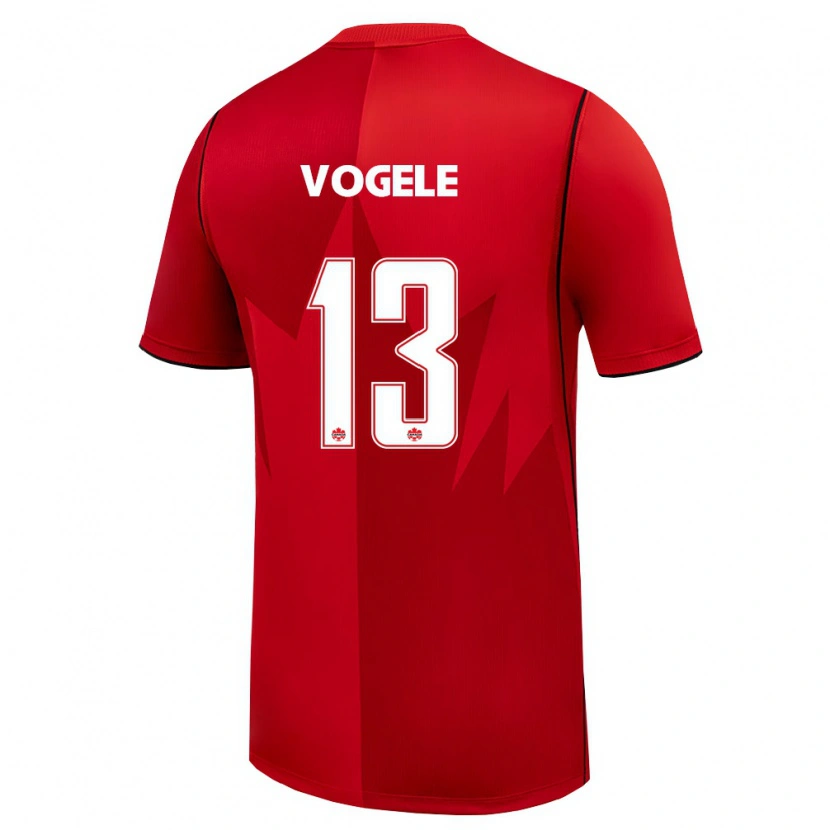 Danxen Dětské Kanada Max Vogele #13 Červená Bílá Domů Hráčské Dresy 26-28 Dres