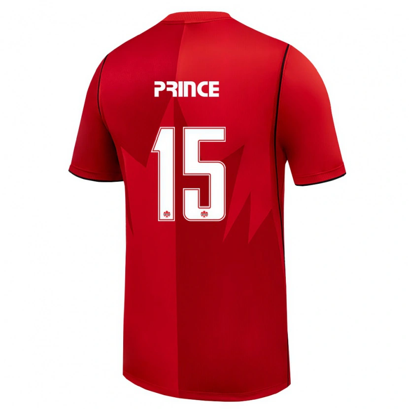 Danxen Dětské Kanada Nichelle Prince #15 Červená Bílá Domů Hráčské Dresy 26-28 Dres