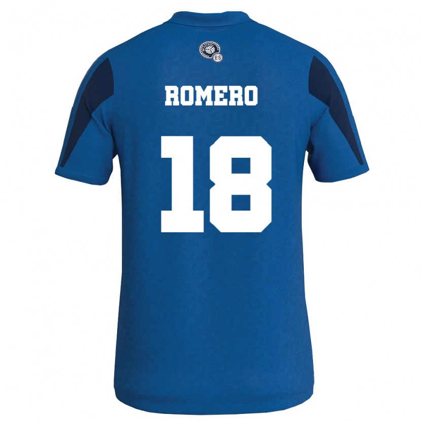 Danxen Dětské Salvador Tomás Romero #18 Modrá Námořnická Domů Hráčské Dresy 26-28 Dres