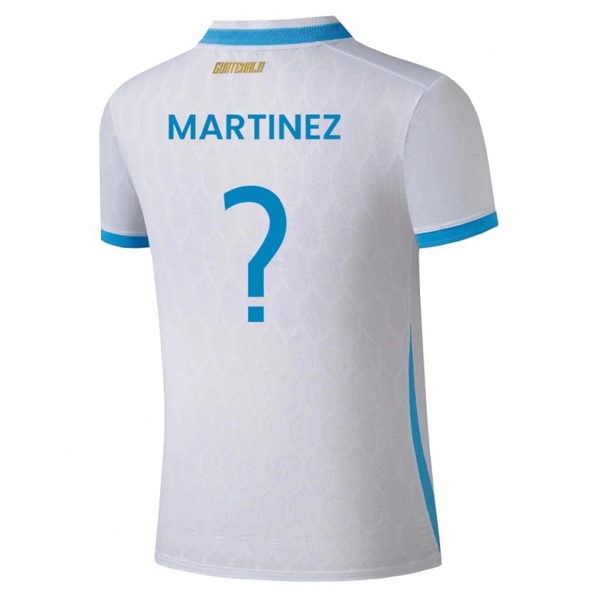 Danxen Dětské Guatemala José Carlos Martinez #0 Bílá Nebeská Modrá Zlatá Domů Hráčské Dresy 26-28 Dres